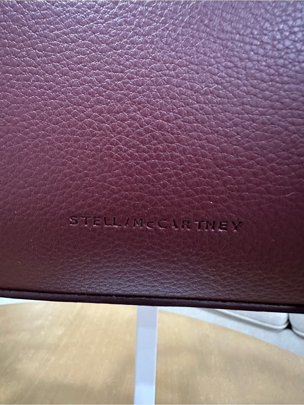 Stella McCartney Eco Grainy Alter Mat Ryder Shoulder Bag Bordeaux - Picture 4 of 5